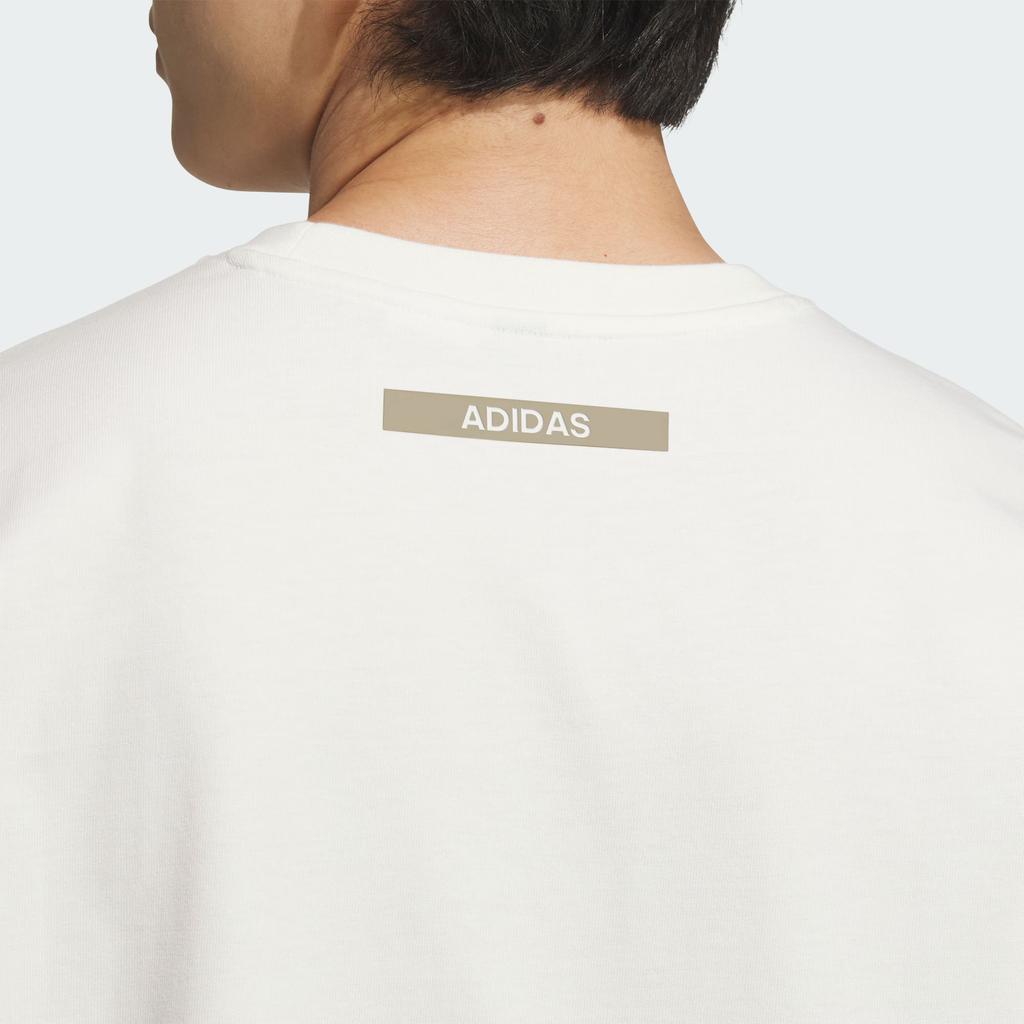 adidas Gfx Round Neck Letter Comfortable Casual Short Sleeve T-Shirt Men T-Shirts Han-Jade-White KF0124