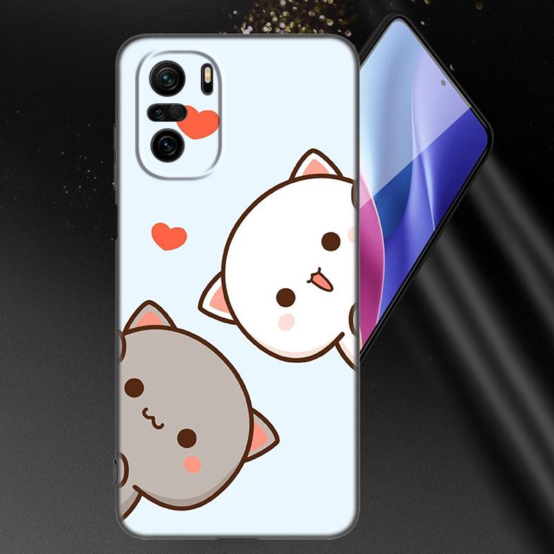 Funny Cartoon Cat Phone Case For Xiaomi Mi POCO X3 NFC GT M4 M3 12 11T 10T Pro A3 11 Lite NE 5G 12X 11i F3 Soft TPU Black Cover