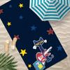 P-Pete The Cat Towel Polyester Beach Towel Quick Dry Sand Free Bath Towel For Summer Pool Travel Vacation