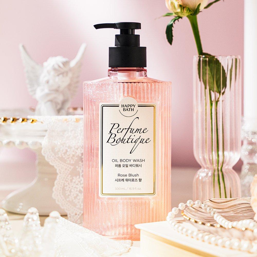 HAPPY BATH Perfume Boutique Body Wash Rose Blush 500ml
