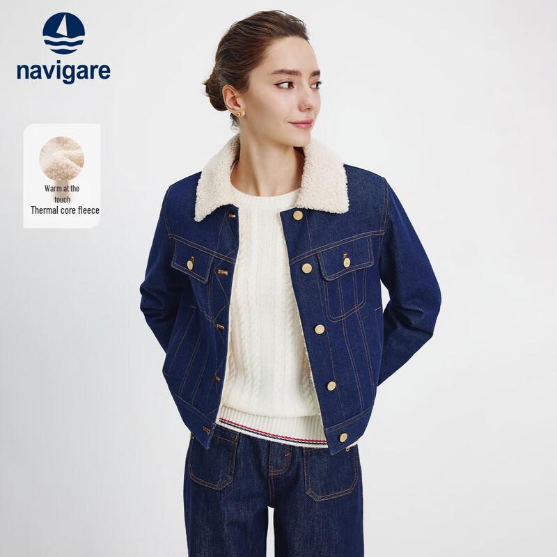 

Navigare Women s Fleece Lined Denim Barn Jacket XL