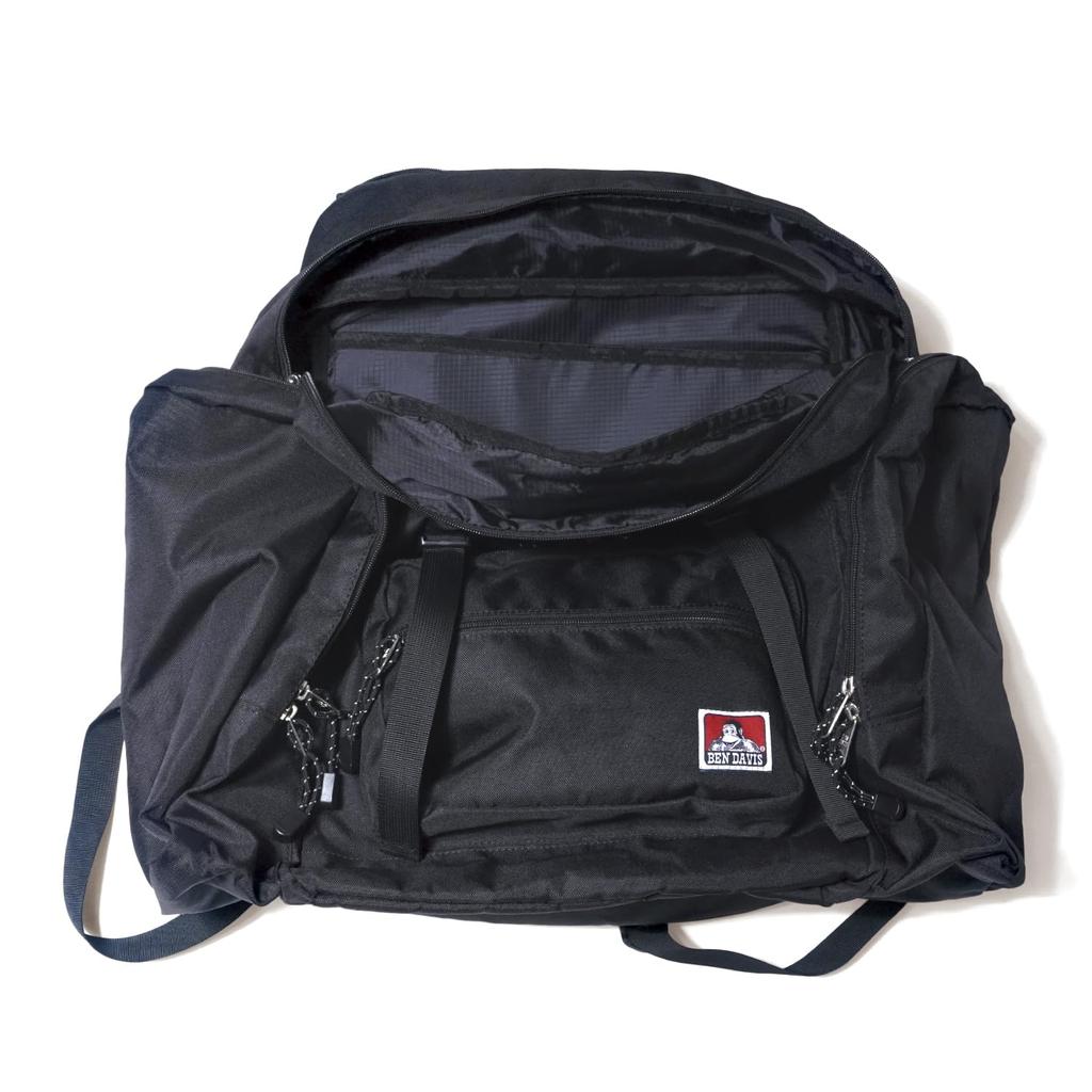 Forest Large School BLACK Large [Ben Davis] Rucksack, Children's Backpack, Bag, Capacity, Expandable, Extended, Trip, Camping, BDW-8415 Boys,