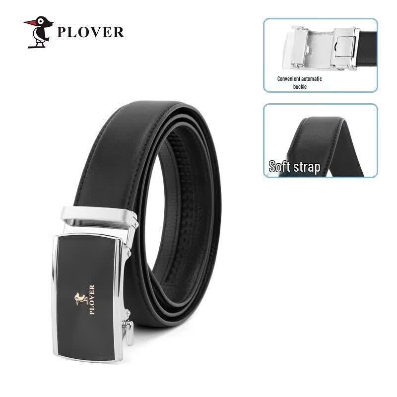 Plover Men s Genuine Leather Automatic Buckle Belt