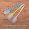 All-in-One Transparent Silicone Spatula for Mixing, Scraping, and Baking