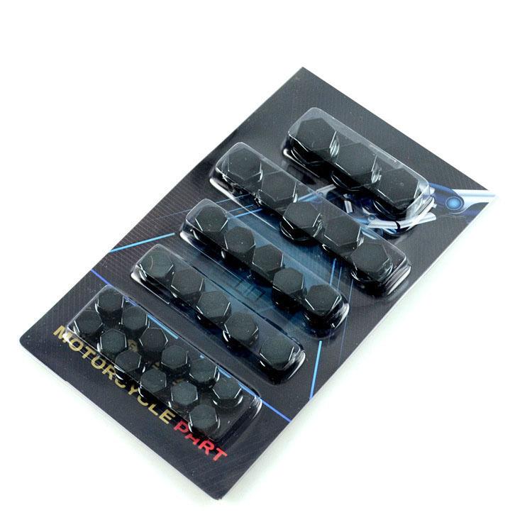 30pcs Motorcycle Screw Decoration Cover Plating Cap for Car Motor Scooters Electric Colored Nut Cover Motorcycle Accessories
