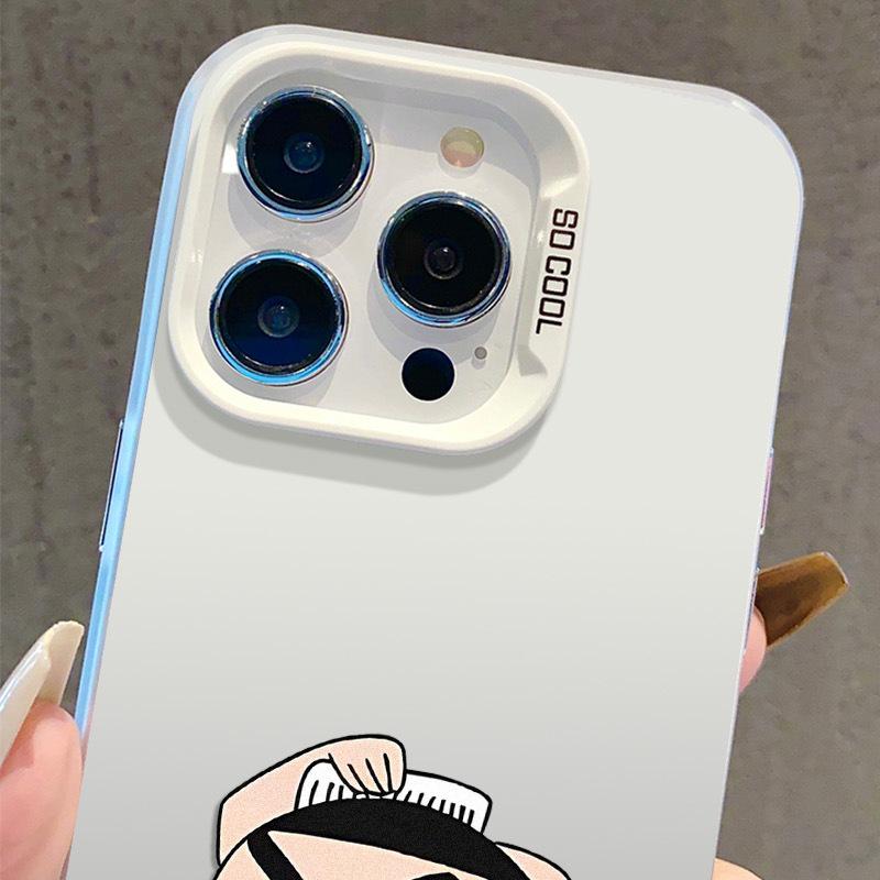 Shin-chan Silver Phone Case for iPhone 13/14Pro/15ProMax/16Pro/17