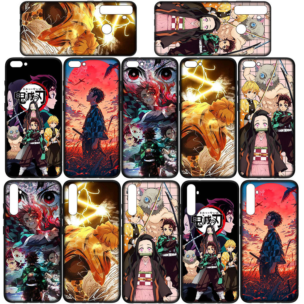 for Samsung Galaxy S25 S24 S23 iPhone 17 16 15 Xiaomi Redmi Note 14 13 12 Plus Pro Max XR Case Kamado Tanjirou Demon Slayer Kamado OPPO Huawei Cover