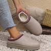 Chelsea Ankle Boots Women Winter New Brand Fur Short Plush Warm Flats Slippers Platform Comfortable Shoes Cotton Slides Women