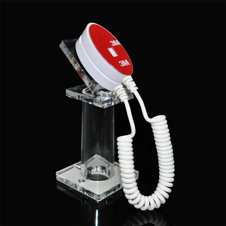 Anti-Theft Mobile Display Stand with Alarm and Spring Coil