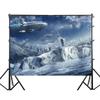 Urban Nightscape Backdrop-City Street Scene for Weddings,Birthdays,Party Banner,Picturesque Scene,Wall Tapestry
