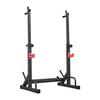 Power Cage Squat Rack, Home Gym Power Rack with Adjustable Height & Width, Strength Training Workout Equipment with Barbell Storage Racks & J-Hooks