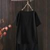 Top de punto para mujer de manga corta Casual Cómodo Blusa