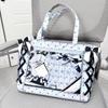 Cute Polka Dot Canvas Tote Bag Women Large Capacity Shoulder Bag With Lace Bow Ribbon Decor Casual School Use Commuter Tote Bag