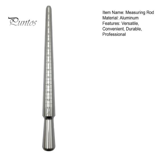 Ring Sizing Gauge Tool Measuring Rod Aluminum Sizer Jewelry Measurement Repair Molding Shaping Mandrel for Crafting Fine Workmanship