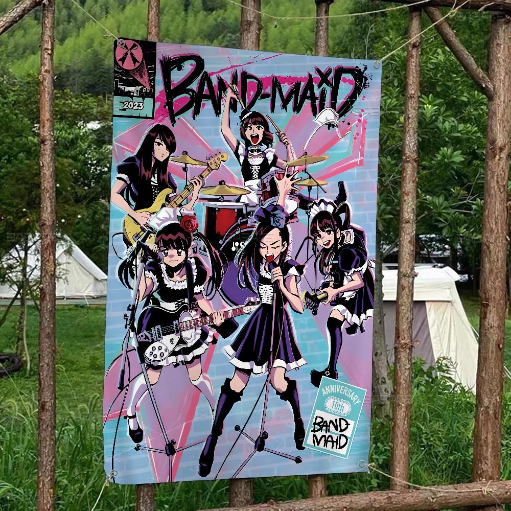 Singer Bband Mmaid Large Size Flags Printing Patterns Interesting Birthday Party Decorations Banner