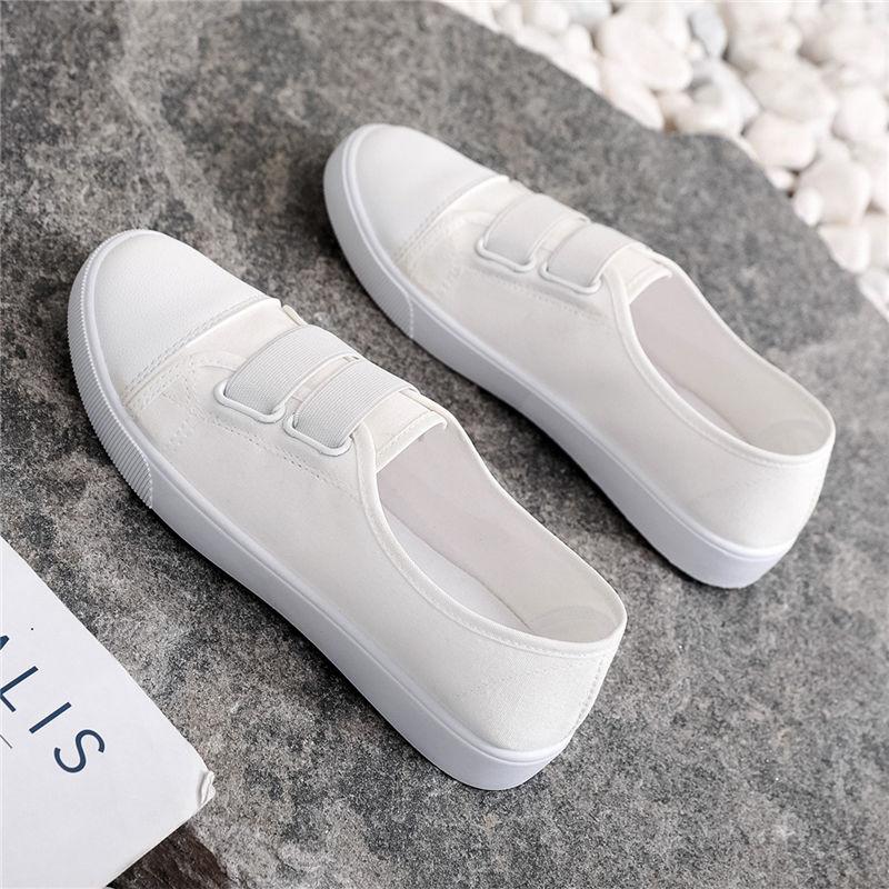 Slip On Canvas Shoes for Women Whit Summer Woman Footwear Flat New In Fashion 2025 Designer Luxury Trends Cheap Light Korean Y2k
