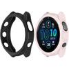 2Pack Soft TPU Case Cover (Black+Green) Compatible with Garmin Forerunner965 Running Smartwatch Protective Case Intended for Forerunner 965 Watch