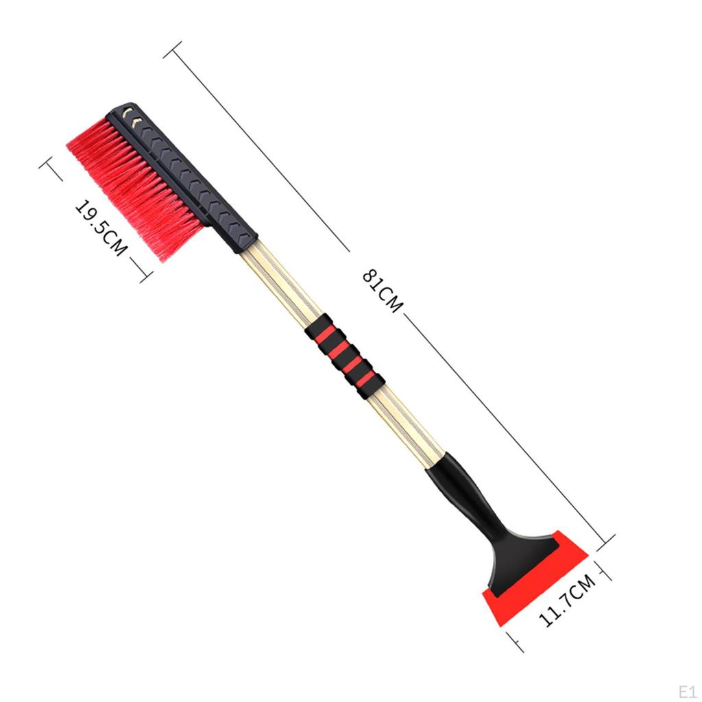 Portable Winter Snow Removal Brush Tool, Telescopic Handle Cleaning for Vehicle