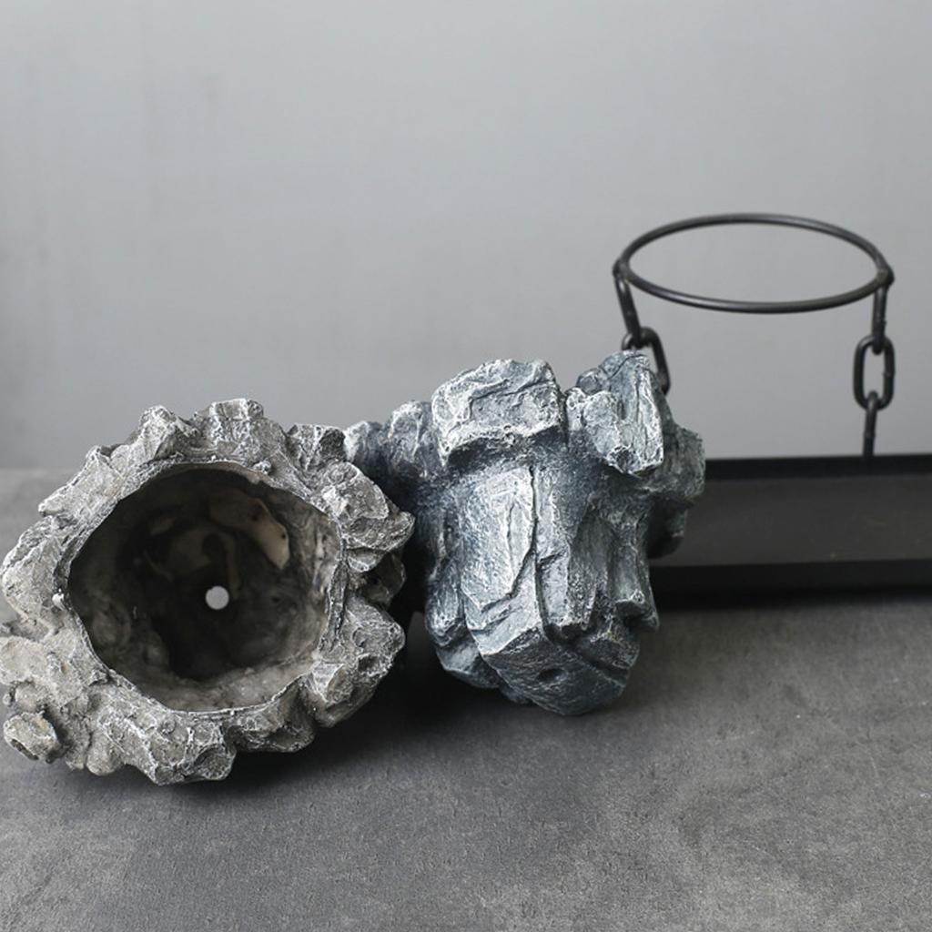 Iron Chain Suspended Flower Pot Metal Flower Container Organizer Accessory for Festival Holiday New Year Party Supplies