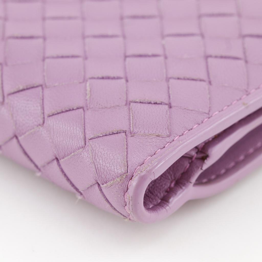 BOTTEGAVENETA Intrecciato Purse Pink Calfskin Women Used