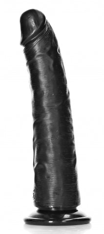 Slim Dildo 18 X 4.2cm Black - Real Rock Ultra Skin - Black Dildos