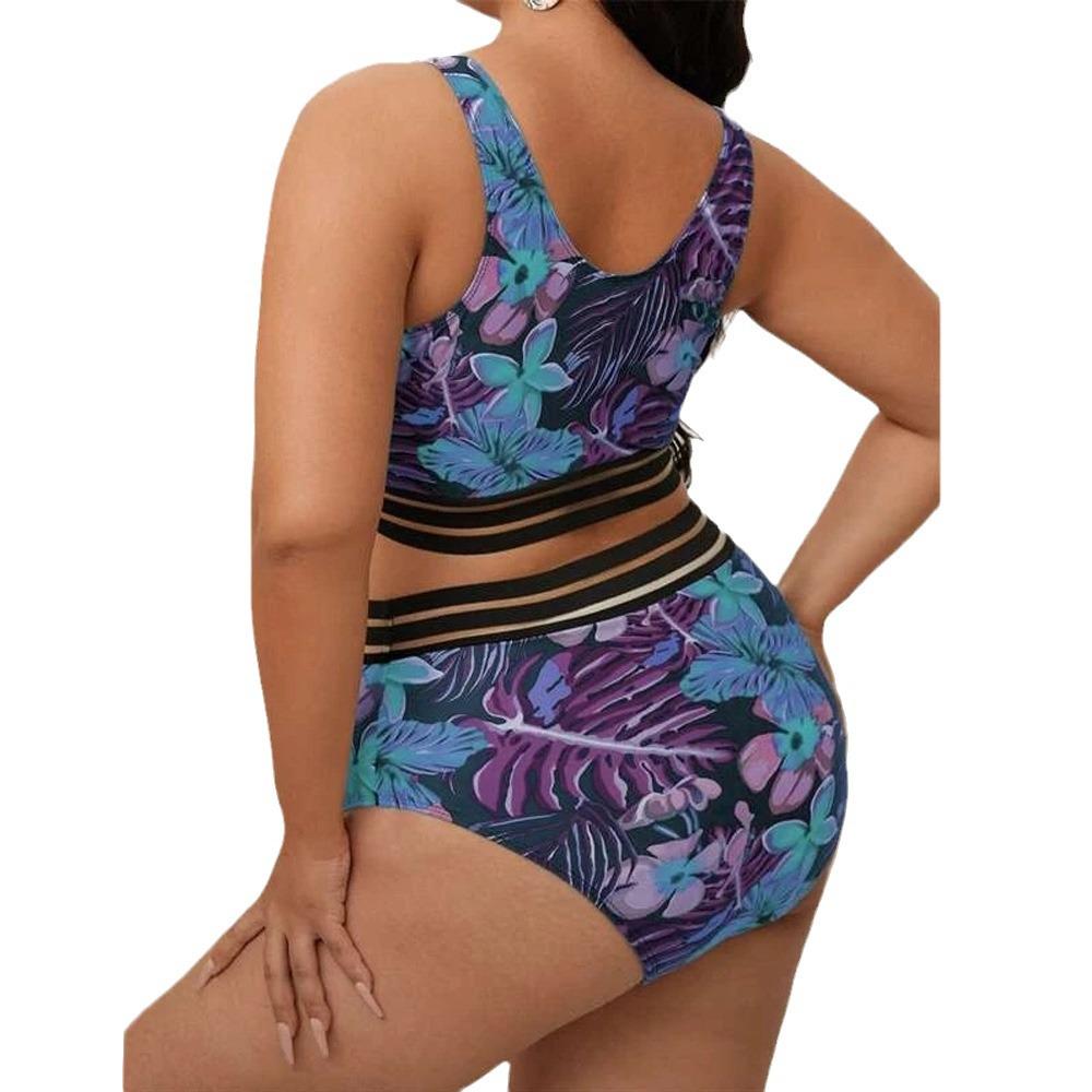 2024 Plus Size High Waist Sexy Split Bikini for Women