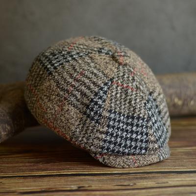 Jesienno-zimowa męska czapka gazeciarza mieszanka wełny męski beret mężczyźni i kobiety anglia Gatsby czapka w stylu retro kierowca płaska czapka