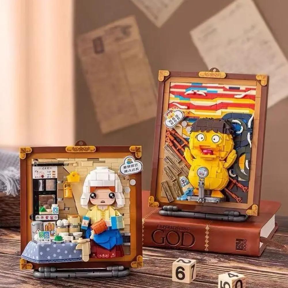 Světově proslulý olejomalba stavebnice kreativní montáž závěsná malba ozdoby sada kostek hračky dárky pro dospělé děti