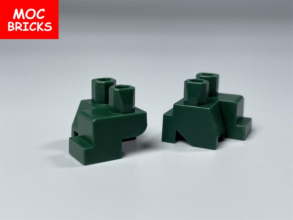 Non Toxique 10Pcs Briques Moc Position à genoux Jambes accroupies 4cm Accessoires de Figurine Blocs de Construction Soldat Bas du corps Jouets DIY Pour Enfants