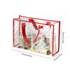 Waterproof Cosmetic Bag Fashionable Summer Storage Shoulder Bag Large Transparent Tote Bag For Women Swimming Beach