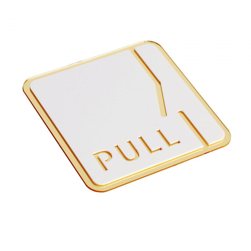 Square 12cm Bathroom Sign Acrylic Washroom Plaque Accessory Bathroom Wall Art for Parking Lots Convenient Assemble Durable