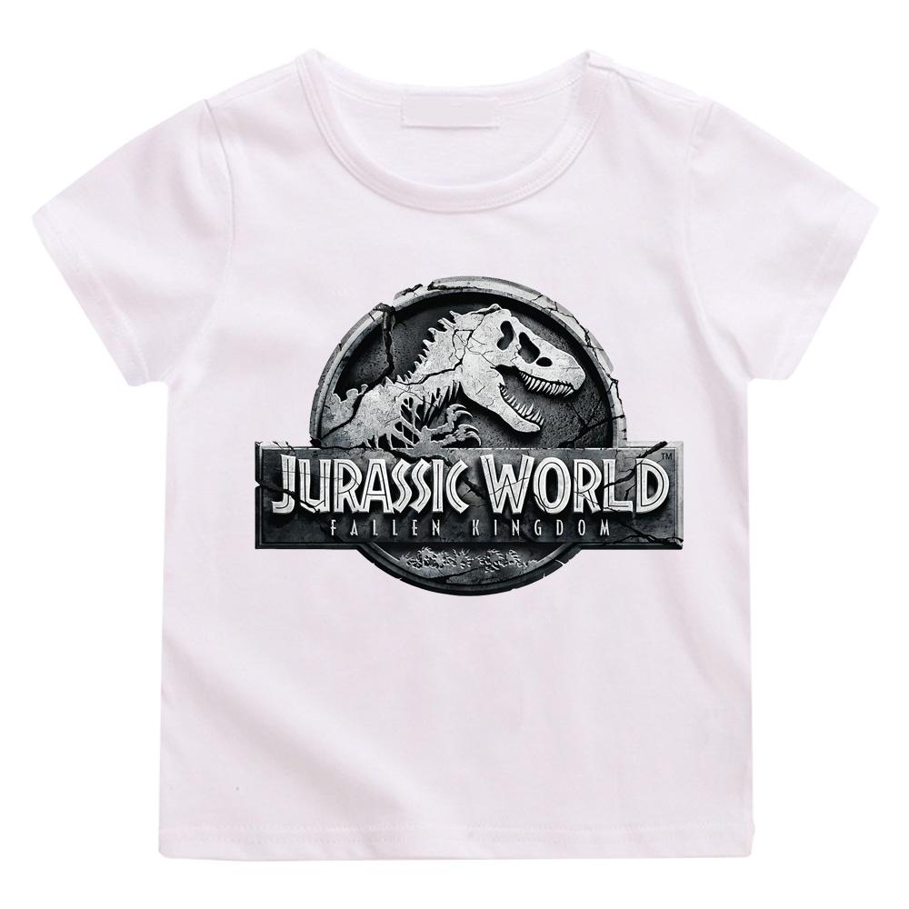 

Футболка Мир Юрского периода 100% хлопок Повседневные футболки Каваи Милый Мальчики/ Девочки Мультяшная футболка Детская Забавная Мультяшная Мягкая футболка 100 белый