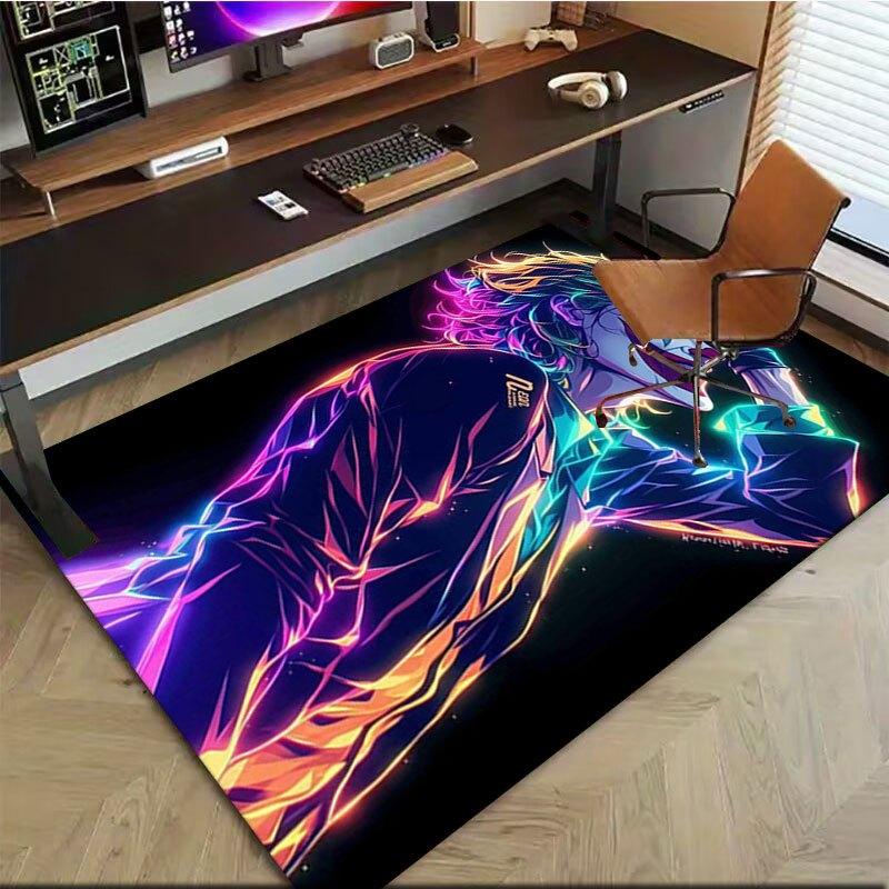 Neon Joker Art Print - Colorful Wall Decor for Bedroom or Living RoomOffice Mat Home Decor Office Desk Chair Carpet for office ph113