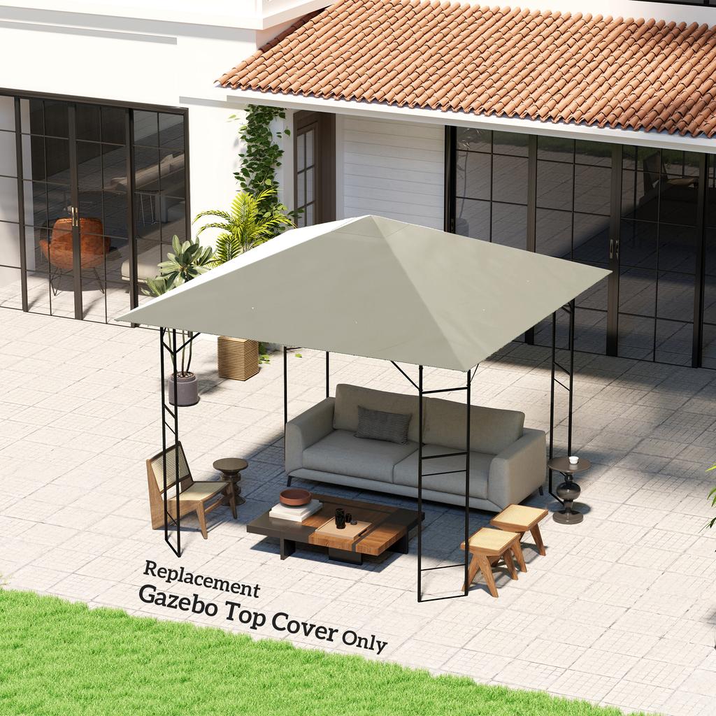 3 x 3(m) Gazebo Canopy Replacement, for 01-0867 - Light Grey