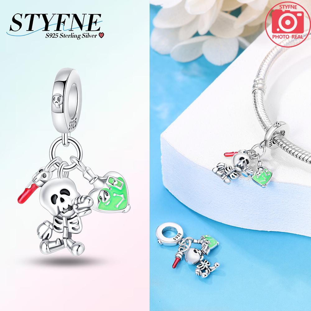 Exquisite Skull Man Castle Blood Night Butterfly Fantasy Pendant Copper Charms Fit Original Bracelet Women Diy Jewelry Gift