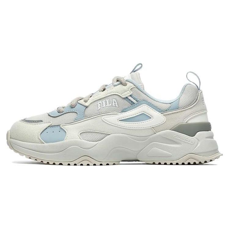 FILA Rayflide Fabric Synthetic Leather Comfortable Sports Wear-Resistant Low-Top Lifestyle Shoes Women sneaker Fog-Gray F12W242121FMV