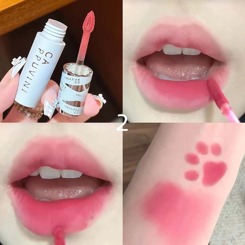Cappuvini Lip Mud Matte Velvet Lip And Cheek Dual-use Lip Mud Soft Fog Smooth Blush Waterproof And Long-Lasting Lipstick Makeup 2