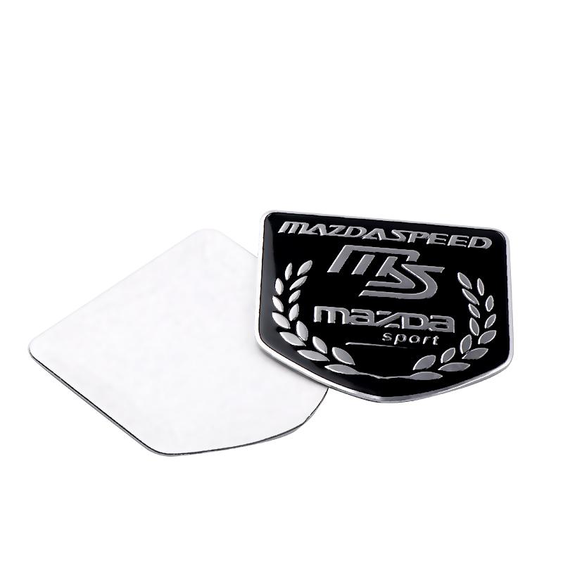 3D Aluminum Car Trunk Body Sticker Auto Emblem Exterior Decals Accessories For Mazda 3 6 MS Atenza Axela CX-5 CX-8 RX-8 GG GJ BK FF10
