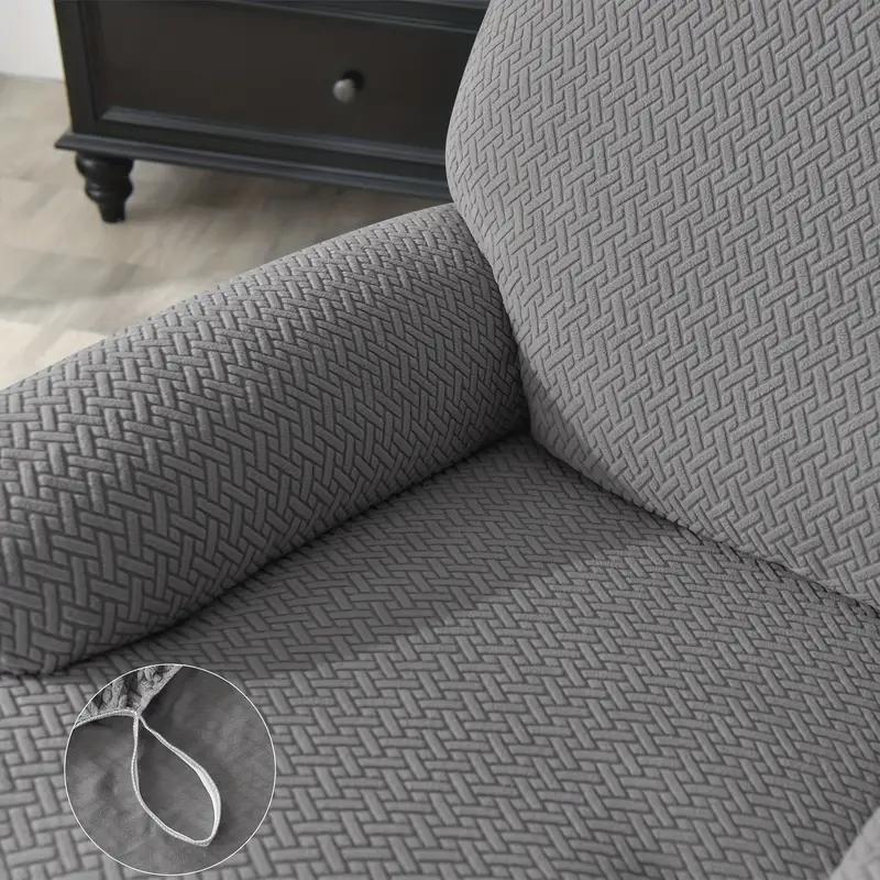 3 Seat Recliner Sofa Cover For Living Room Stretch Elastic Couch Slipcover Relax Armchairs Protects Anti-Scratch Cover