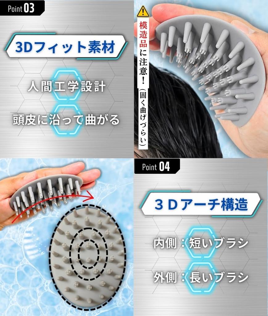 Men Over 40 Years Scalp Shampoo Scalp Brush by Hair Head Scalp Gray [For Old] Brush, Brush, Men's [Recommended Consultant] Brush, Massage,