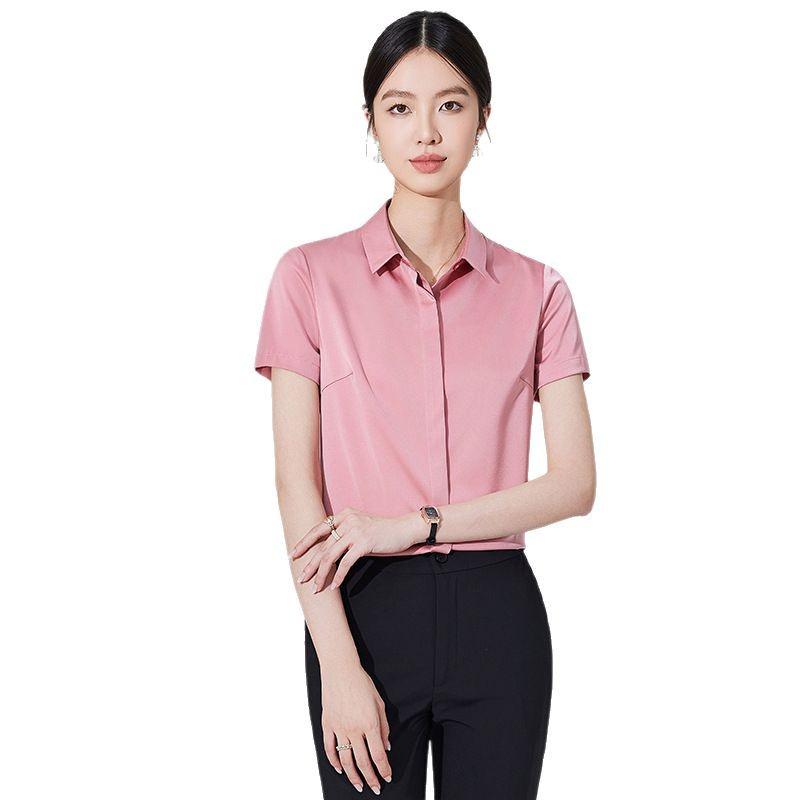 Elegant Summer Short Sleeve Skirt Suit - 2025 Professional Formal Business Workwear Set for Civil Servants