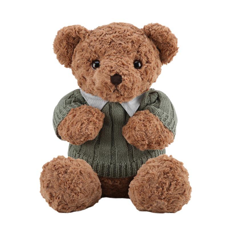 Hugs Baby Preserved Flower Bear Plush Toy - Sweater Teddy Birthday Gift