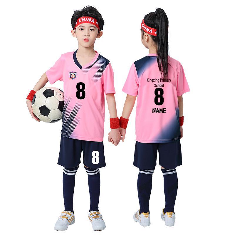 Conjunto de Uniforme de Fútbol de Secado Rápido para Niños para Competición Deportiva Escolar