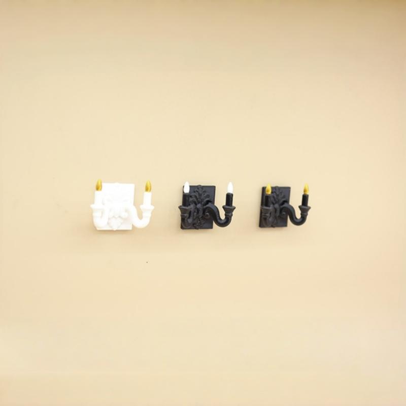 1 Stück Puppenhaus Dekor 1:12er Maßstab Miniatur Wandleuchte Kandelaber Stil Puppenhaus Wandleuchte DIY Zubehör