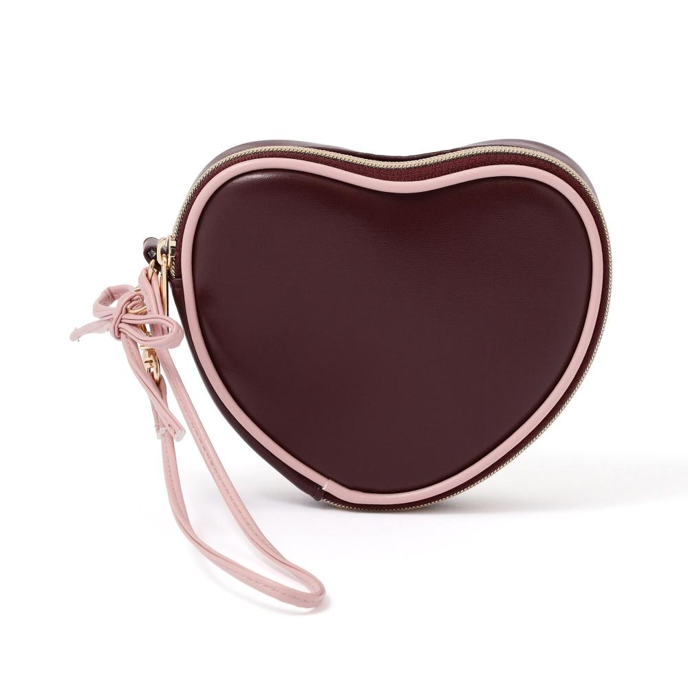 Franc Franc Япония Форма сердца Мини-кошелек Коричневый