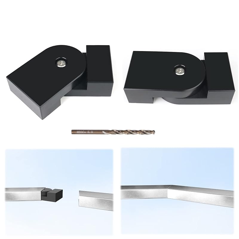 Muzata HT10 HL10 HT14 Аксессуары для плоских поручней - 2 шт. Вертикальный шарнирный соединитель, Высокопрочные фитинги для поручней из POM, HA23 BNP 2 Pack