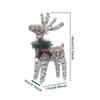 Christmas Reindeer Decoration Durable Iron Reindeer Ornament Festive 3d Iron Reindeer Decoration for Christmas Yard for Indoor