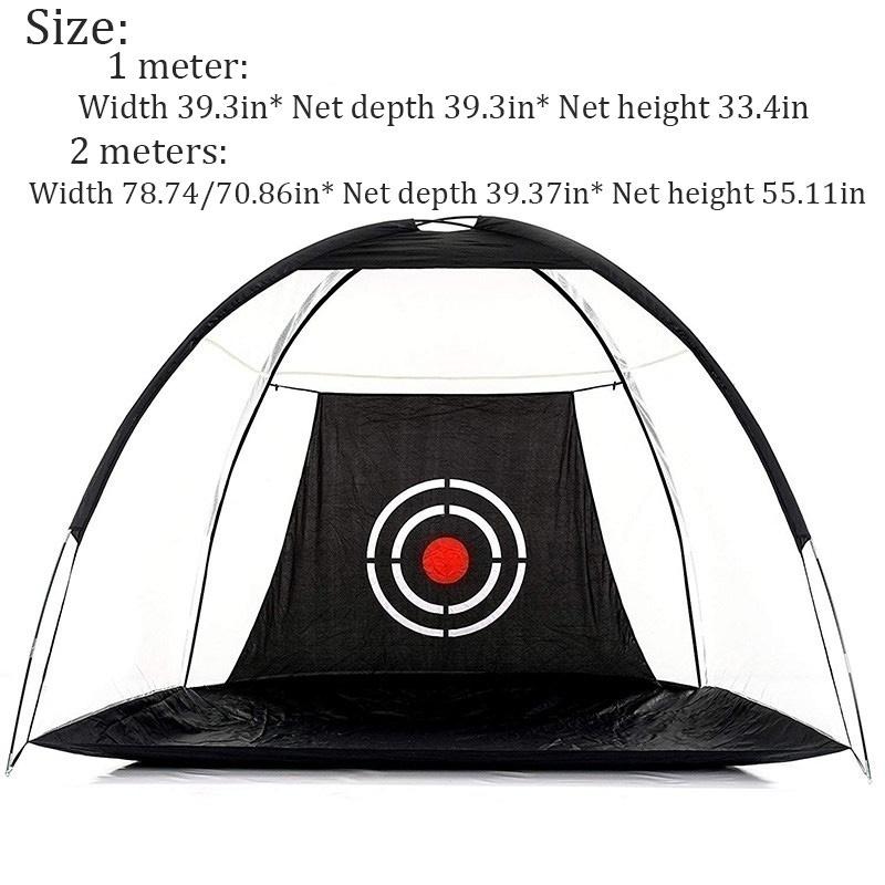 Tragbares, faltbares 2M/1M-Golf-Trainingsnetzwerk für den Außenbereich, Golf-Schlagnetze, Trainingshilfen, Übungsnetze mit Golfball und Tragetasche