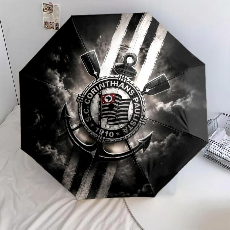 Corinthians3pattern, automatic folding umbrella, portable and foldable design, 8 ribs, a Christmas or birthday gift.