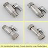 Stainless Steel Quick Connect Ball Valves Leakproof Seal And Simple Setups Flows Control Valves For Bathroom Water Heaters